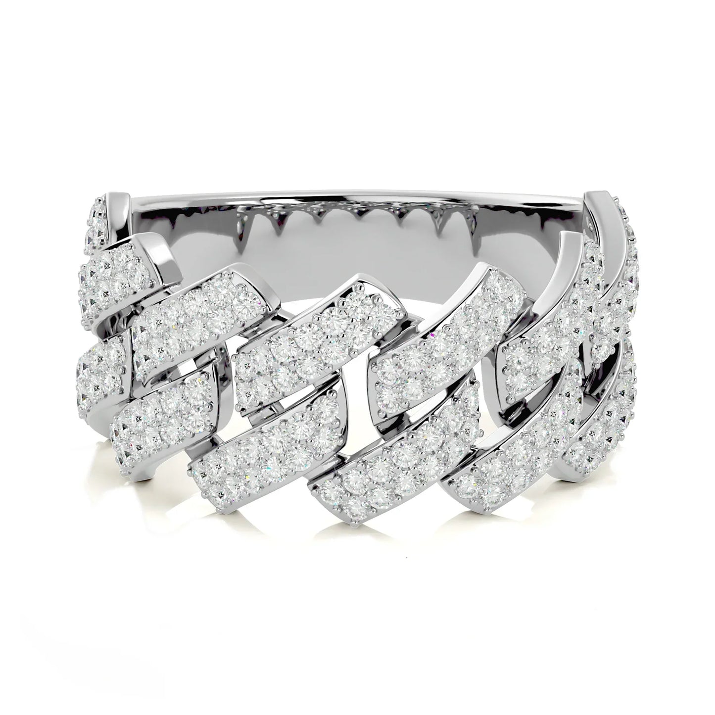 Cuban 925 Sterling Silver Ring Unisexual - Adjustable Size
