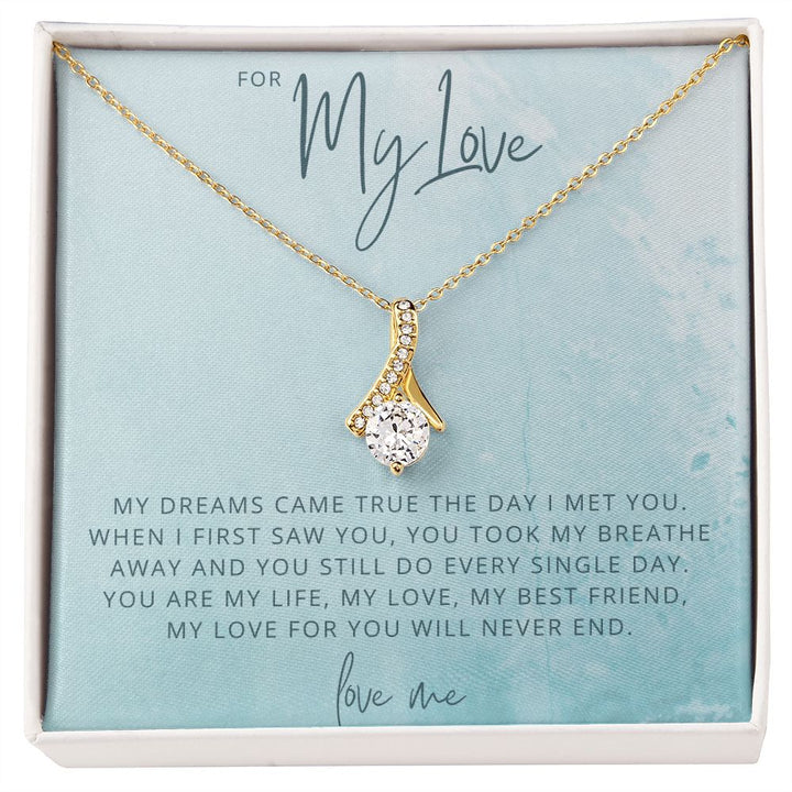 Unique Gift For My Love - Converse solitaire Necklace
