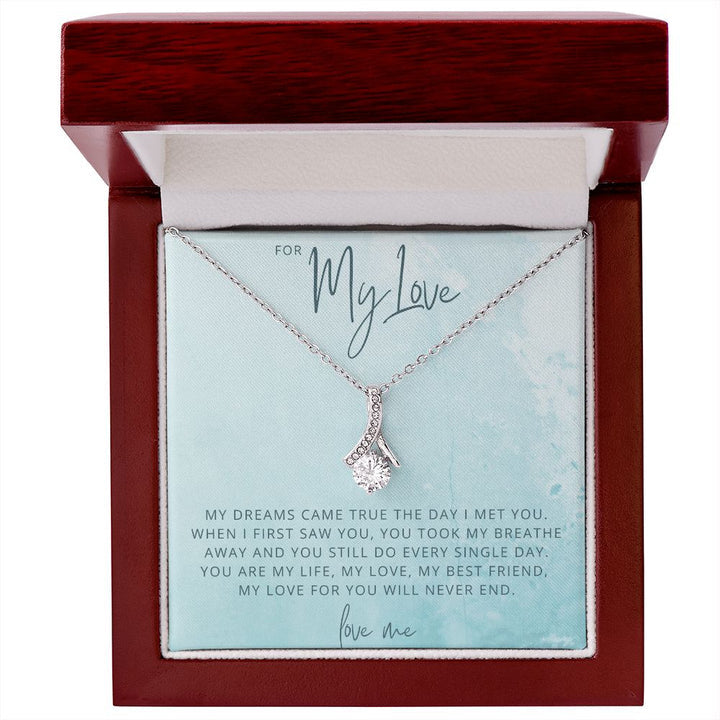 Unique Gift For My Love - Converse solitaire Necklace