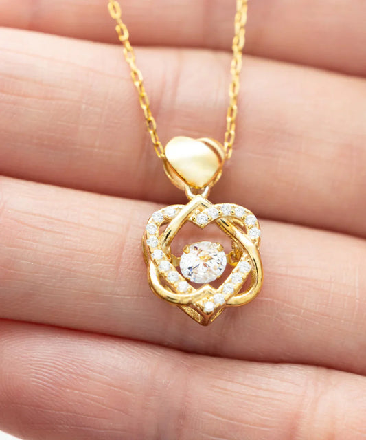 Dancing Heart 925 Silver Necklace