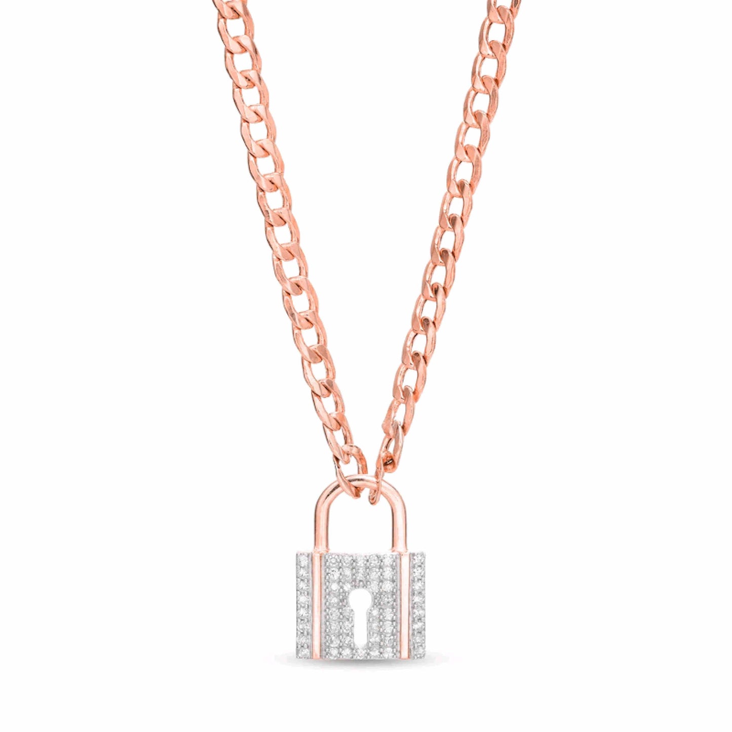 Lock of Loved Ones Heart Silver Necklace