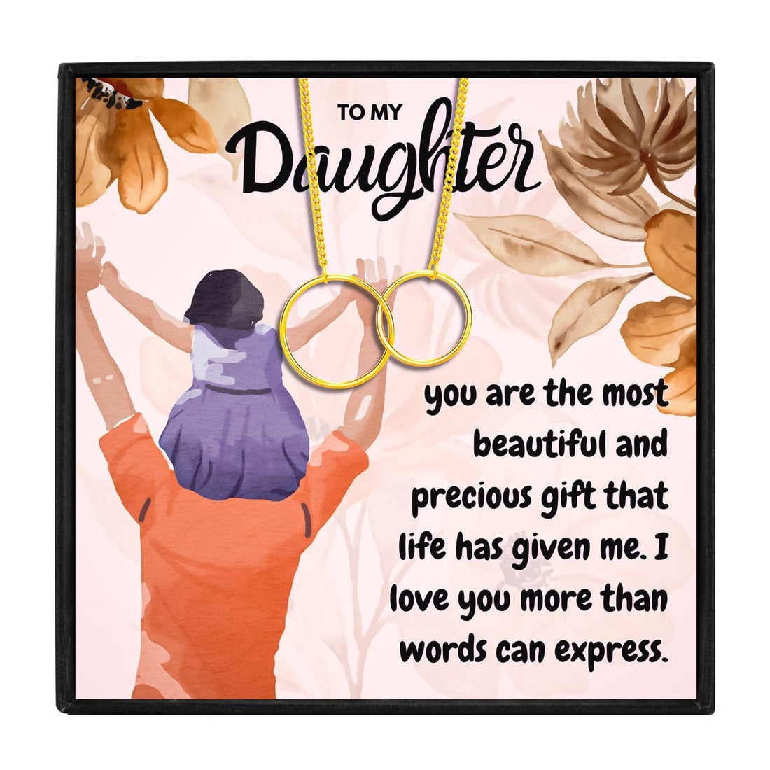 Beautiful Gift To My Daughter - Dual Circlet Necklace