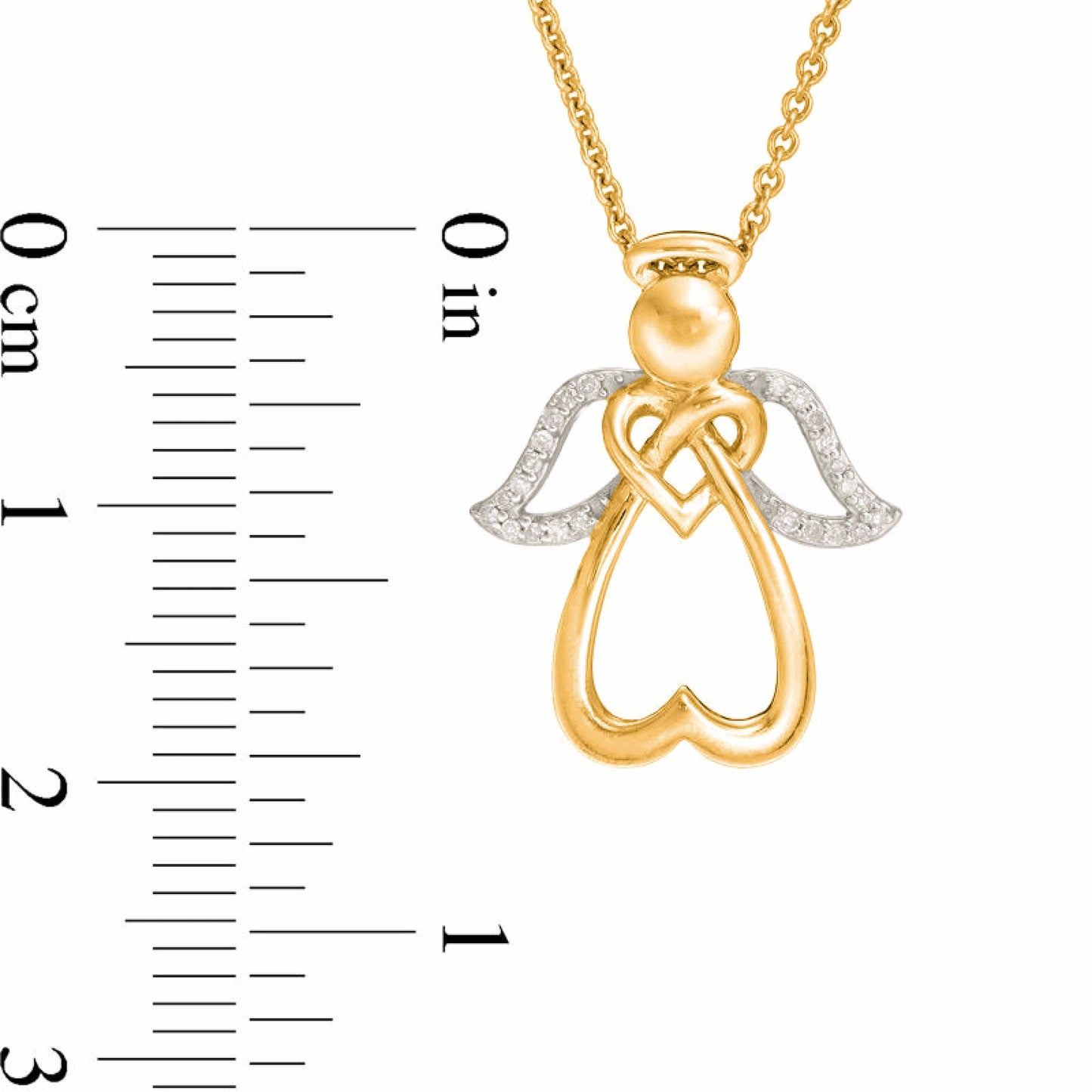 Angel's Life Cubic Zirconia 925 Silver Necklace