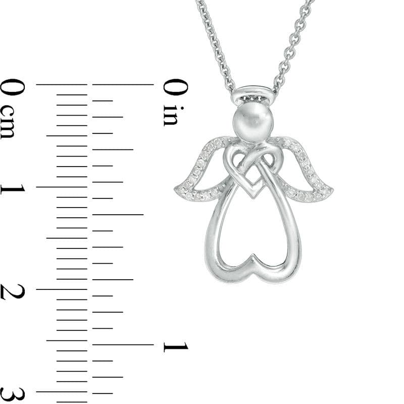 Angel's Life Cubic Zirconia 925 Silver Necklace