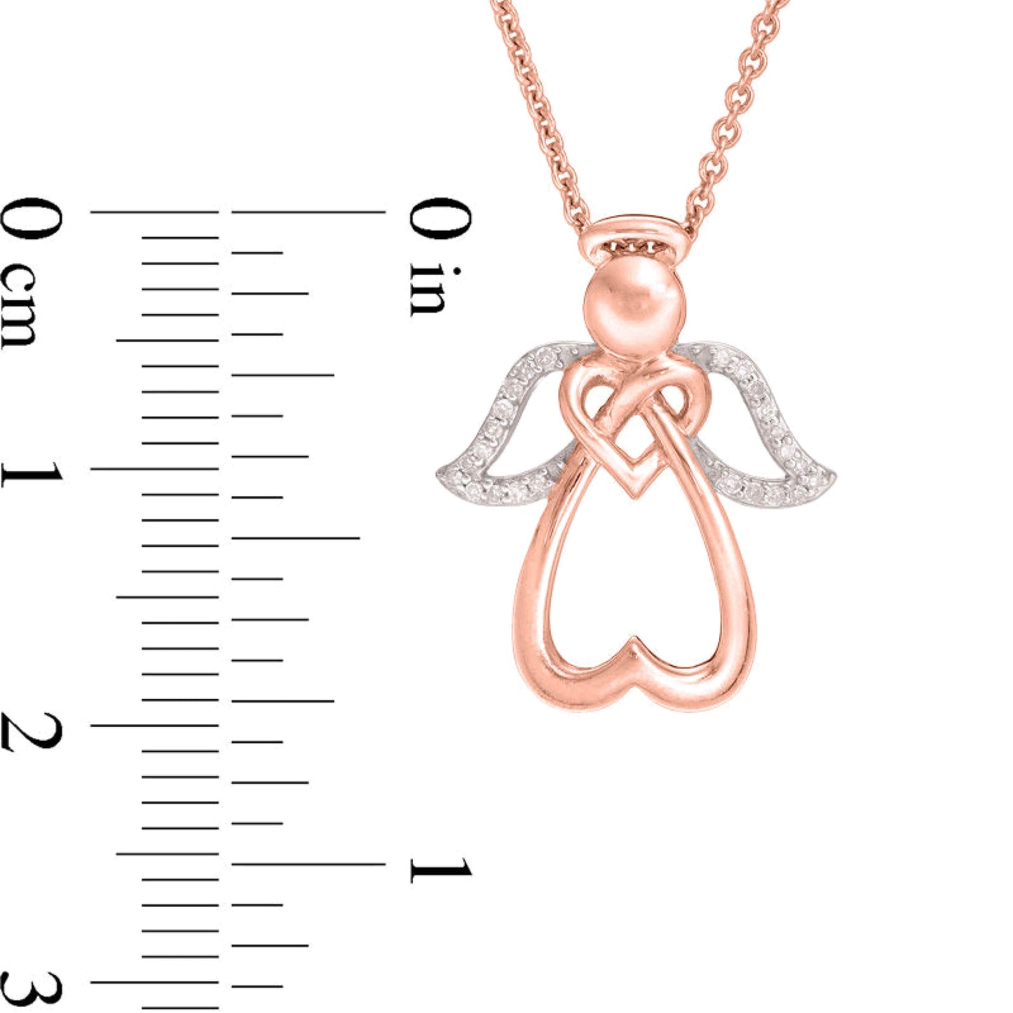 Angel's Life Cubic Zirconia 925 Silver Necklace