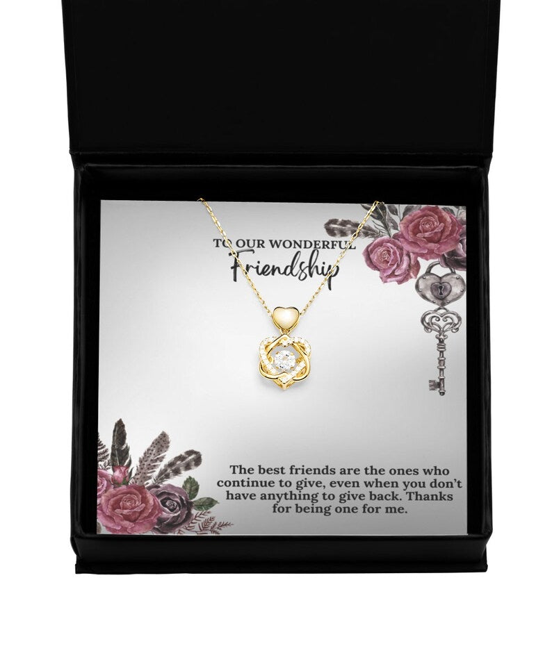 Beautiful Gift For A Lovely Friend - Dancing Heart Necklace