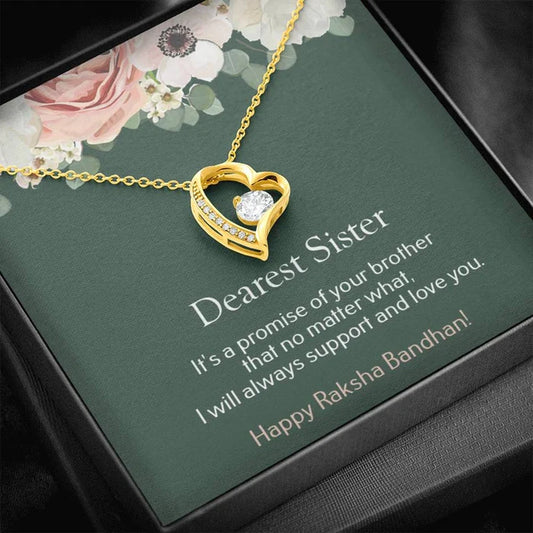 Surprise Rakhi Gift For Sister - 925 Sterling Silver Necklace
