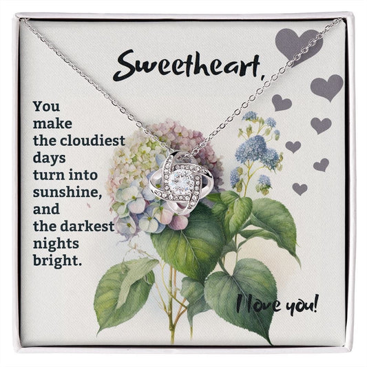 Unique Gift For My Wife - Interstellar Solitaire Necklace