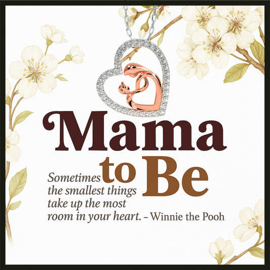 Amazing Gift for Mom to be - Mom & Baby Pure Silver Necklace Gift Set