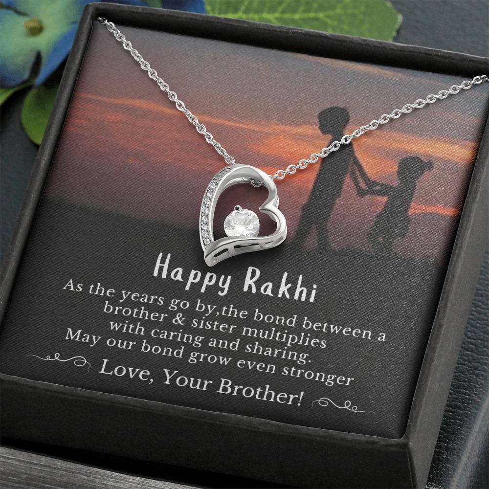 Best Rakhi Gift For Younger Sister - 925 Sterling Silver Necklace Gift