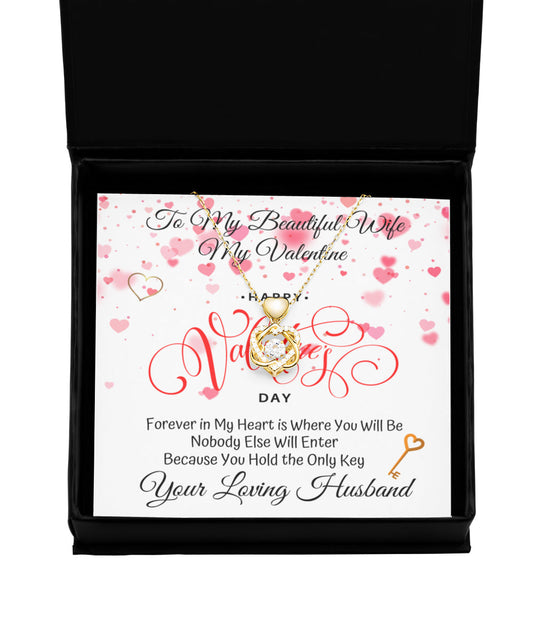 Beautiful Valentines Gift For Wife - Dancing Heart Necklace