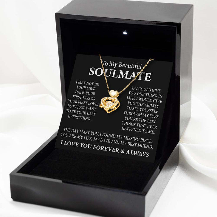 Beautiful Gift For My Soulmate - Dancing Heart Necklace