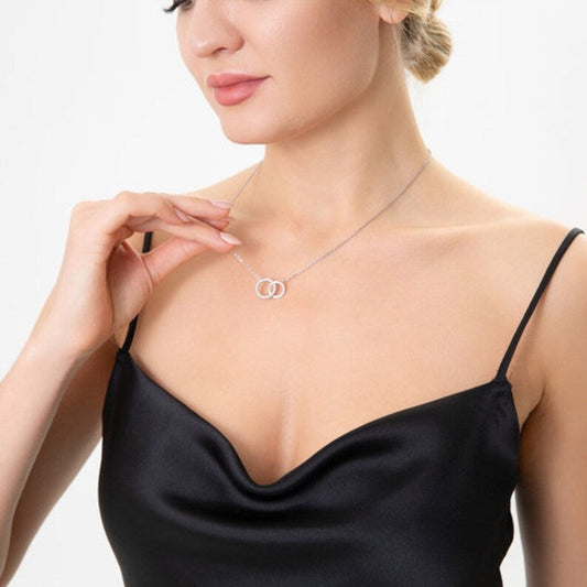 Heartfelt Gift For Sister - Dual Circlet Necklace