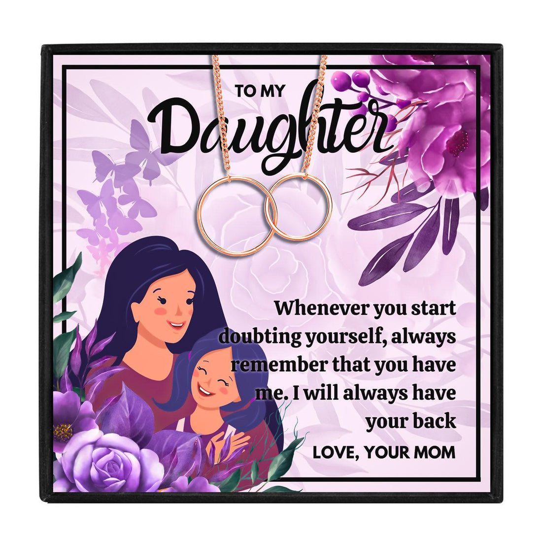 Amazing Gift To My Beautiful Daughter - Dual Circlet Necklace