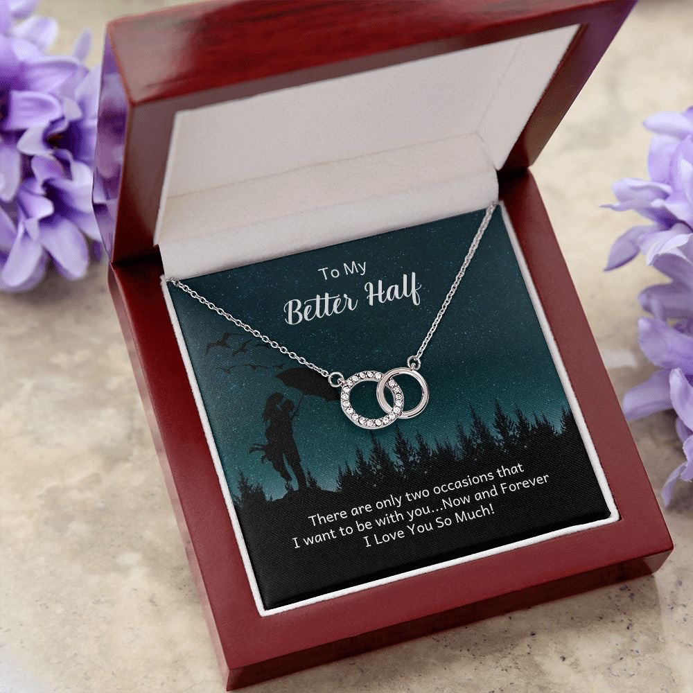 Unique Gift For My Better Half - Dual Circlet Necklace