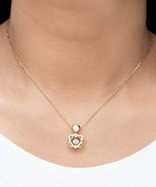 Beautiful Gift To Sagittarius - Dancing Heart Necklace
