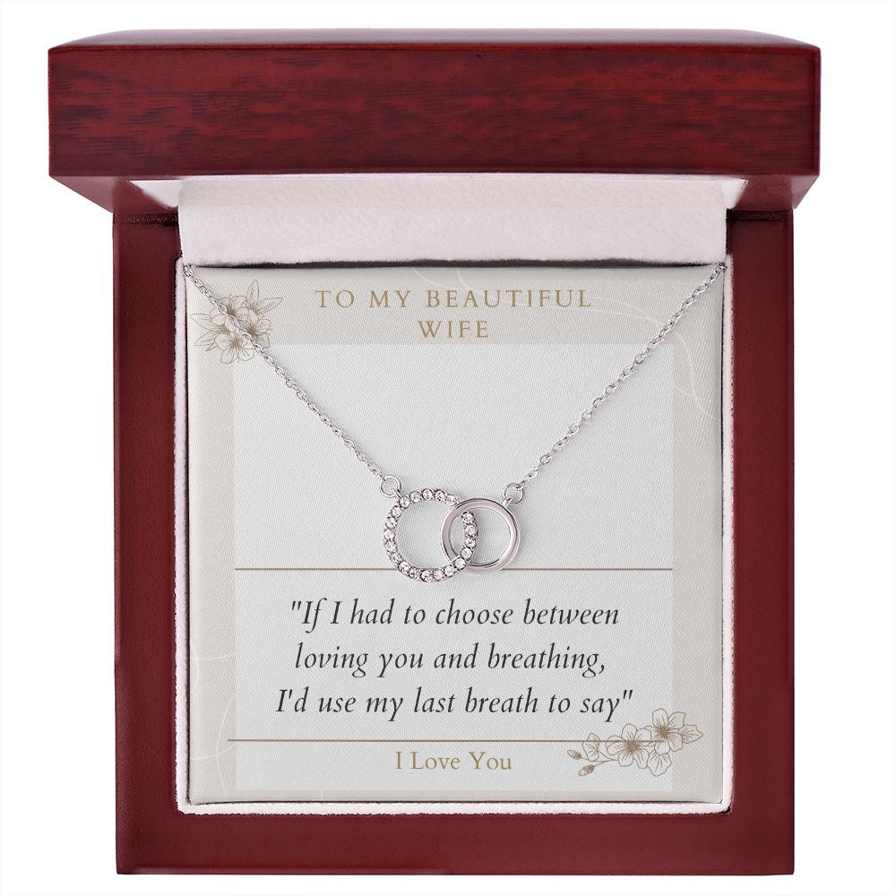 Beautiful Gift For My Wife - Dual Circlet Necklace