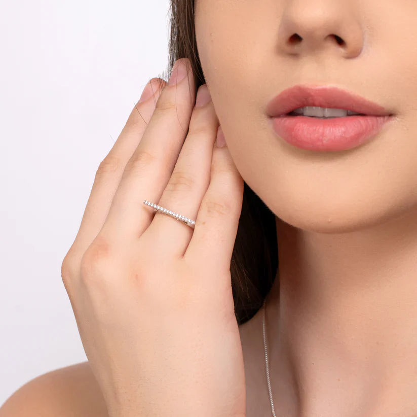 Boujee Flat Bar Ring - 925 Silver