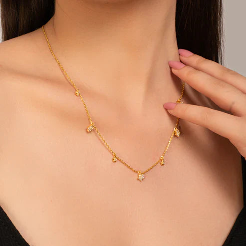 Flower Galaxy Necklace - 925 Silver - Limited Edition Drop