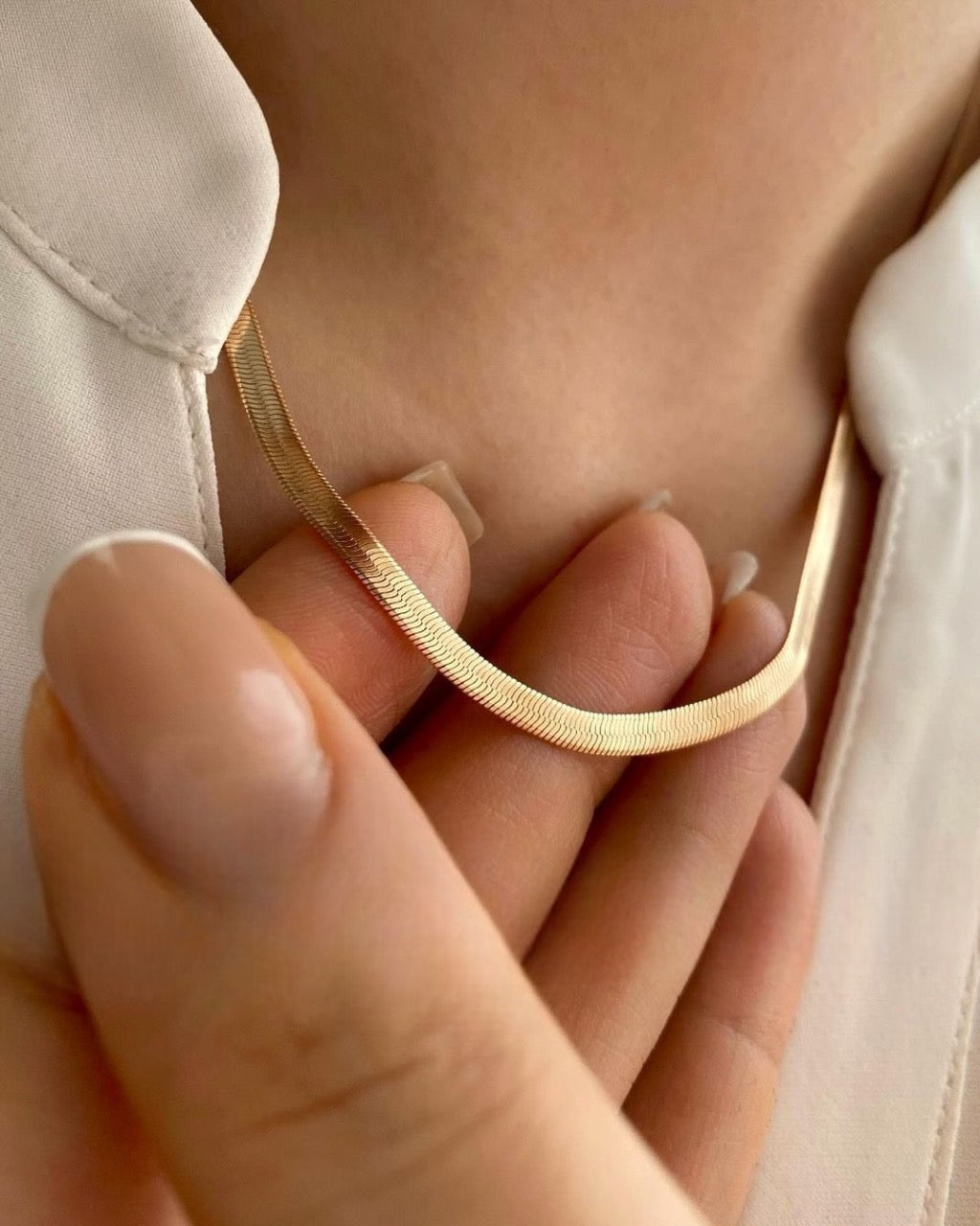 Pure Silver Snake Chain with Gold & Rose Gold Plated