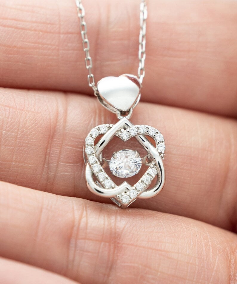 Special Unique Gift To Surprise Your Girlfriend - Dancing Heart Necklace