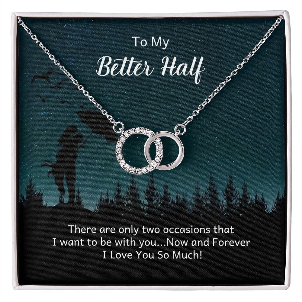 Unique Gift For My Better Half - Dual Circlet Necklace
