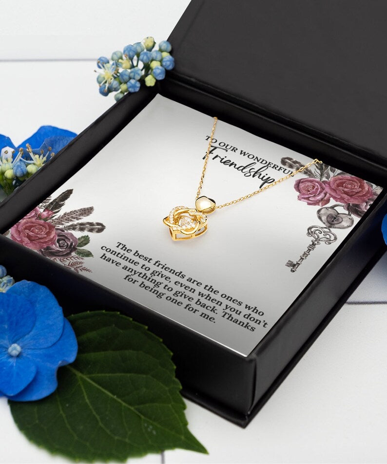 Beautiful Gift For A Lovely Friend - Dancing Heart Necklace
