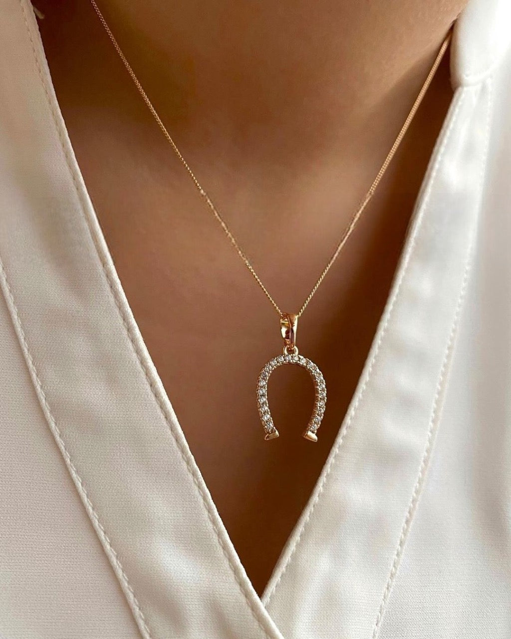 925 Sterling Silver Necklace with Gold Plated