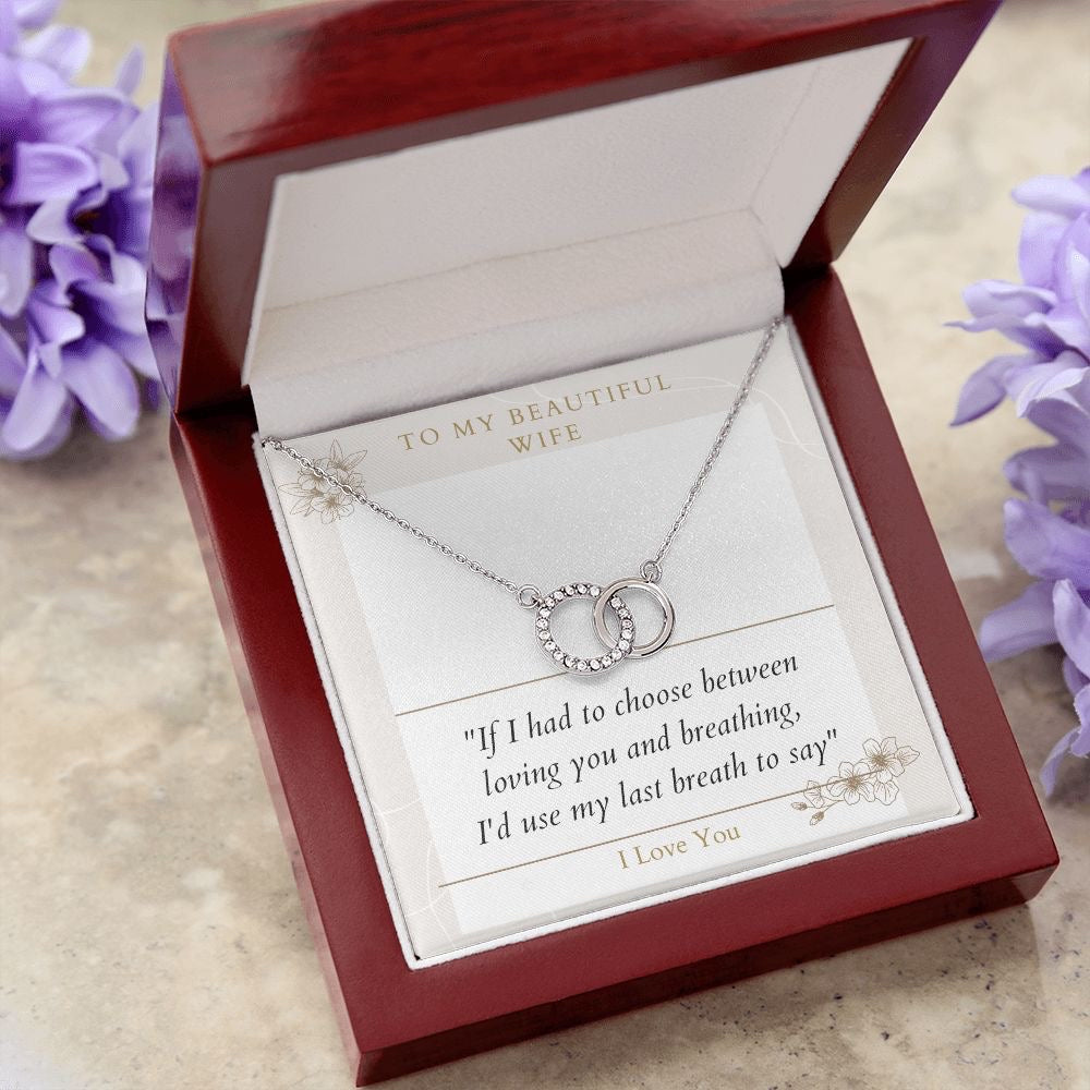 Beautiful Gift For My Wife - Dual Circlet Necklace