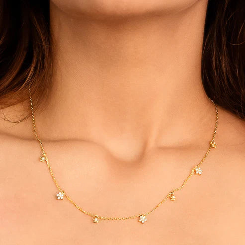 Flower Galaxy Necklace - 925 Silver - Limited Edition Drop