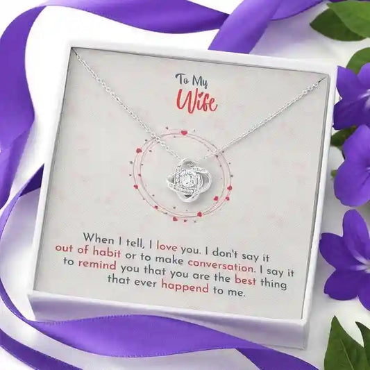 Elegant Gift For Wife - Interstellar Solitaire Necklace