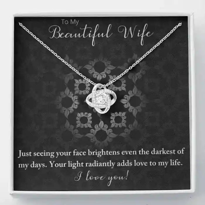 Beautiful Gift For Your Beautiful Wife - Interstellar Solitaire Necklace