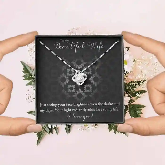Beautiful Gift For Your Beautiful Wife - Interstellar Solitaire Necklace