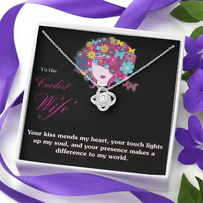 Beautiful Gift For My Coolest Wife - Interstellar Solitaire Necklace