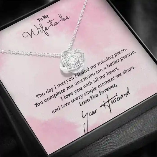Special Message Gift For Girlfriend/Fiance - Interstellar Solitaire Necklace