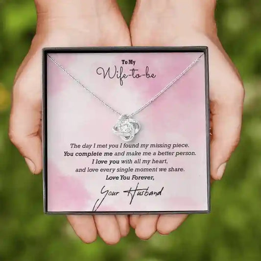 Special Message Gift For Girlfriend/Fiance - Interstellar Solitaire Necklace