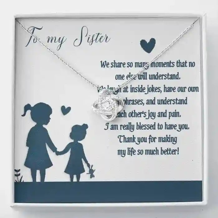 To Your Lovely Sister - Interstellar Solitaire Necklace