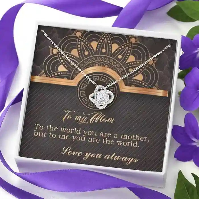 A Lovely Gift For Mother - Interstellar Solitaire Necklace