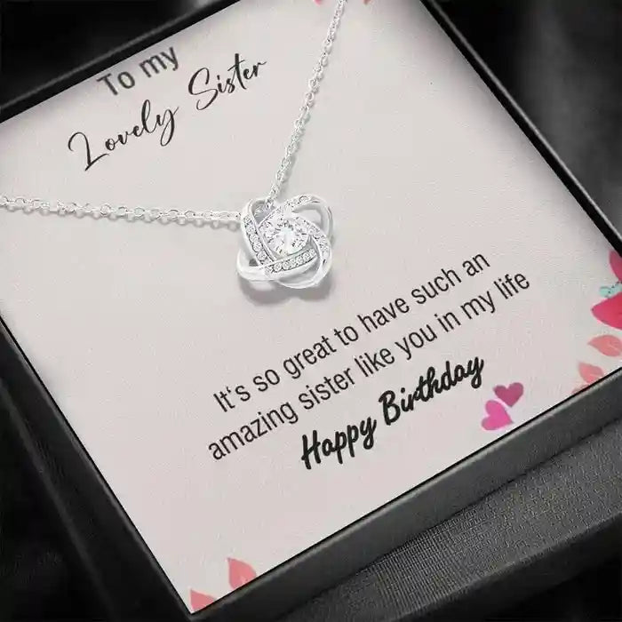 Birthday Gift For Your Lovely Sister - Interstellar Solitaire Necklace