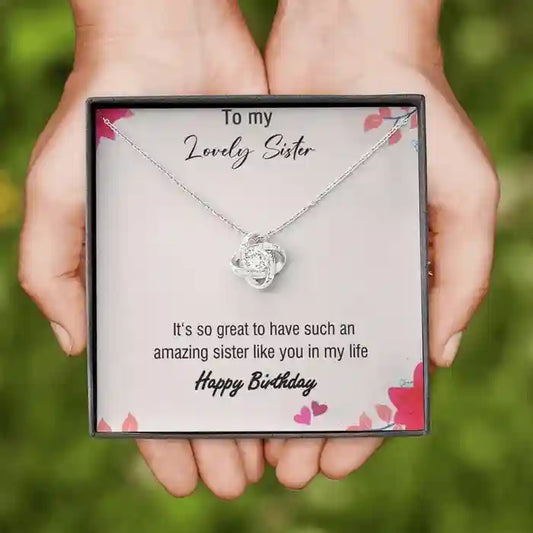 Elegant Birthday Gift For Sister - Interstellar Solitaire Necklace