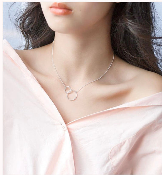 Beautiful Gift To My Beautiful Wife - Dual Circlet Necklace