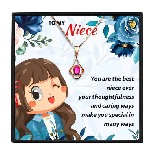 Beautiful Gift To My Niece - Red Stone Necklace