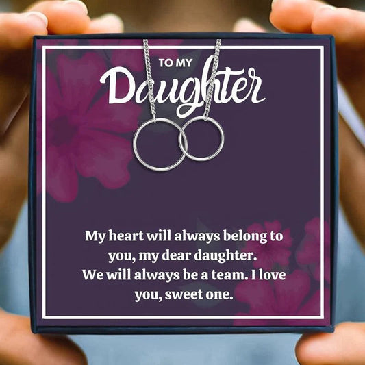Special Gift To Daddy's Princess - Dual Circlet Necklace
