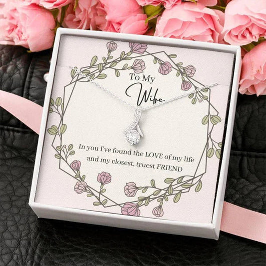 Exclusive Beautiful Gift for Wife - Ribbon Love Necklace