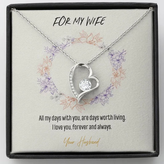 Best Luxury Gift for Wife - Pure Silver Necklace Gift Set