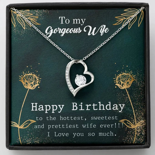 Best Birthday Gift For Wife - Pure Silver Necklace Gift