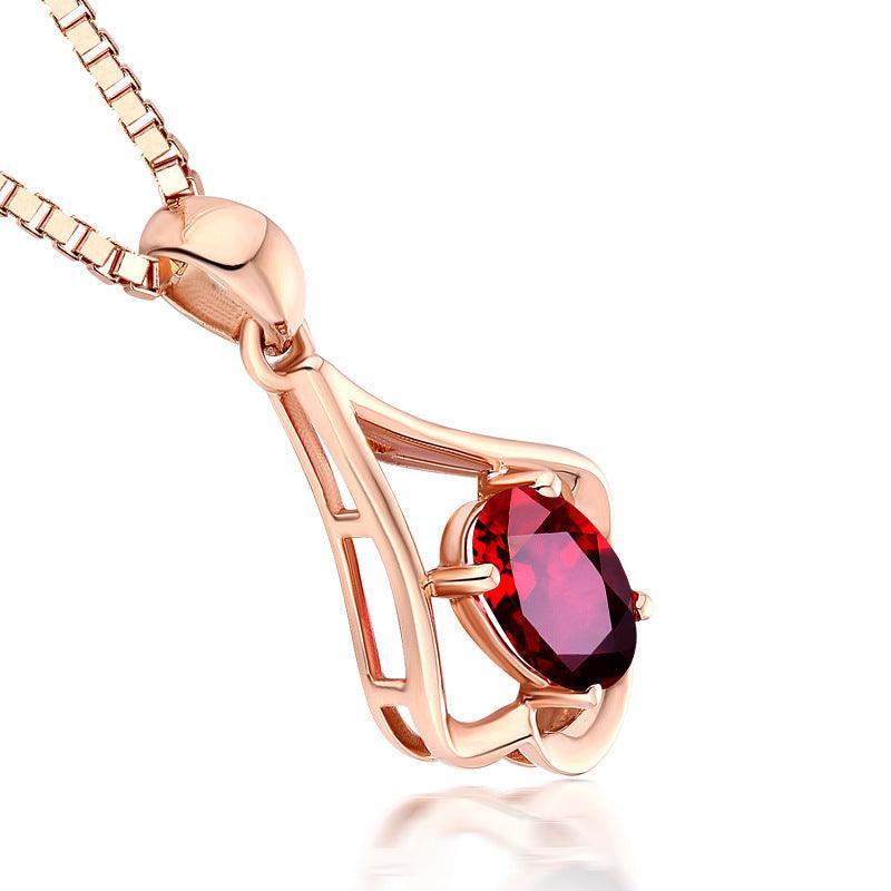 Special Gift To My Love - Red Stone Necklace