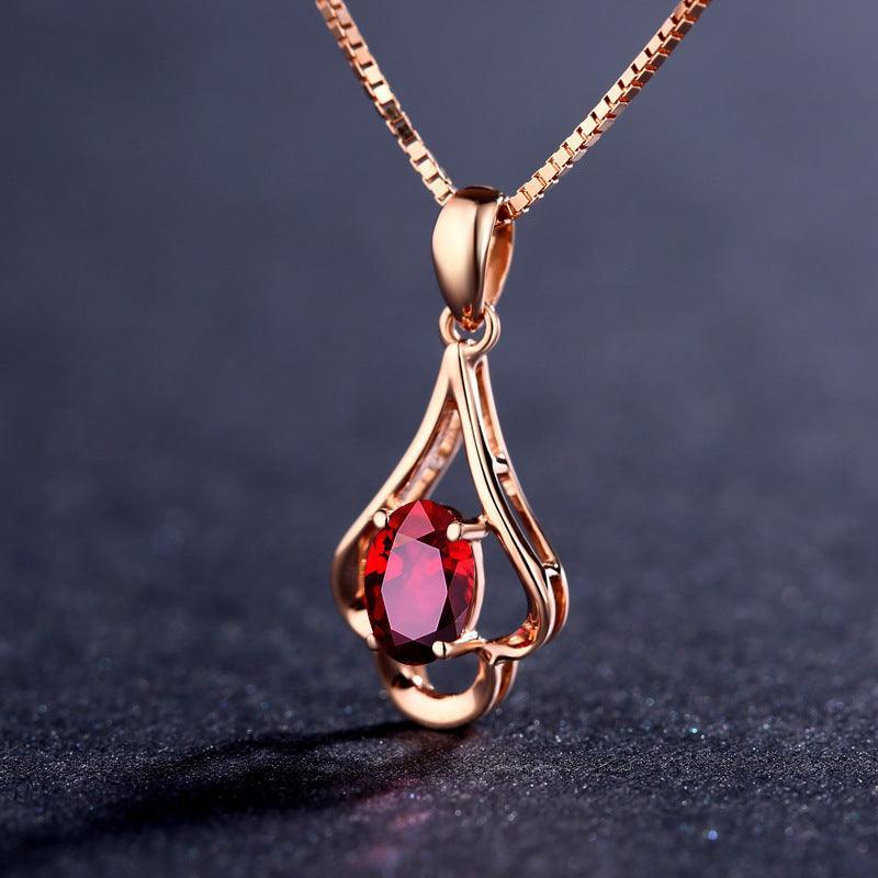 Amazing Gift To My Amazing Girlfriend - Red Stone Necklace