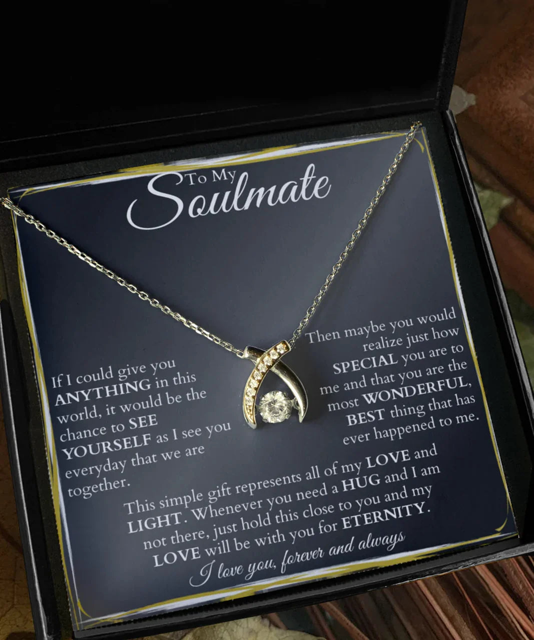 Special Gift To My Special One - Wishbone Necklace