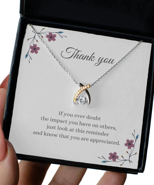 Thank You Gift For Everyone - Wishbone Necklace